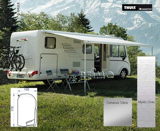 Omnistor 8000 6,0 Estrattore 2,75m Grigio mistico Alloggiamento argento 4323802