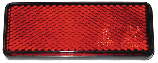 Riflettore rettangolare, 2 pezzi, rosso, dimensioni 95*38mm Autoadesivo 468611