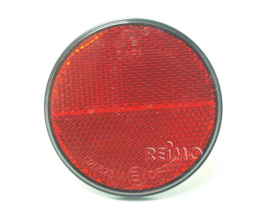 Riflettore tondo 72mm autoadesivo rosso (1 pezzo) 46861