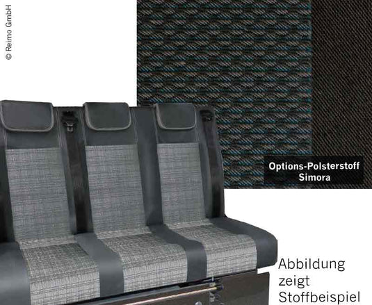 Banco per dormire VW T6 Trio Style V3000 V3000 Gr.10 Scambiatore di calore 3 pos 5040021