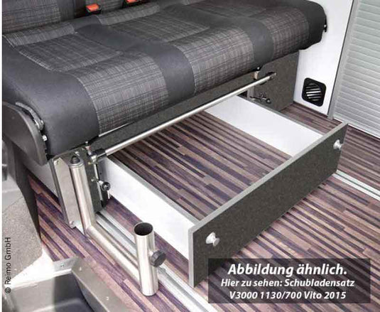 Cassetto Panca a pelo Ren/Opel V3000 Gr.17 Weekender Decor Basalto montato 5044390