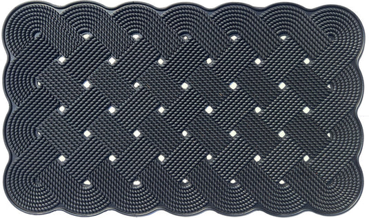 Tappetino in gomma Loveknot nero 516642