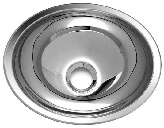 Lavabo.ovale in acciaio inox.340 64032