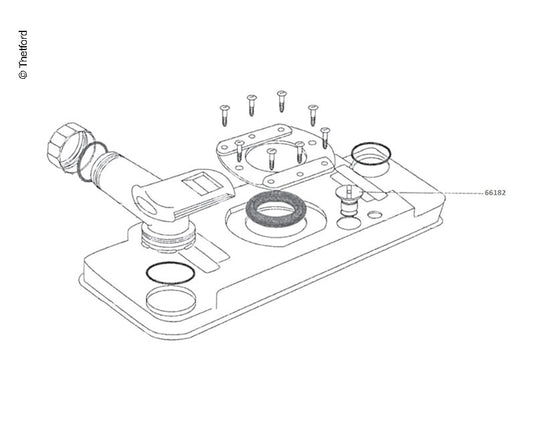 PP C2-2 Serbatoio acque di scarico con pomello a saracinesca 66182