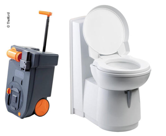 Toilette a cassetta C263-S, scarico elettrico, ceramica bianca 67105