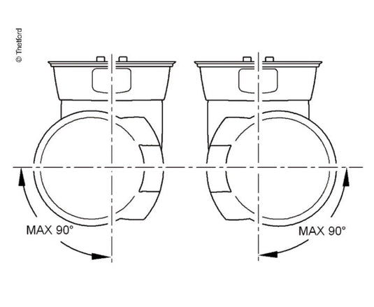 Toilette a cassetta C262-CWE, scarico elettrico, water in ceramica, bianco 67109