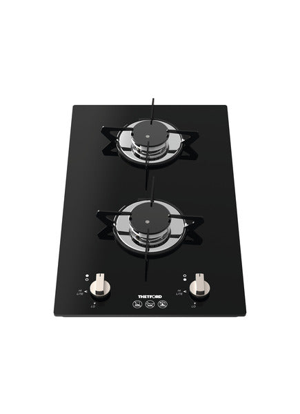 Fornello a gas a 2 fuochi 2x 1,5 kW, accensione elettrica 12V 70312