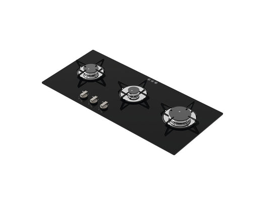 Fornello a gas a 3 fiamme, con accensione elettrica 12V, 5 kW 70313