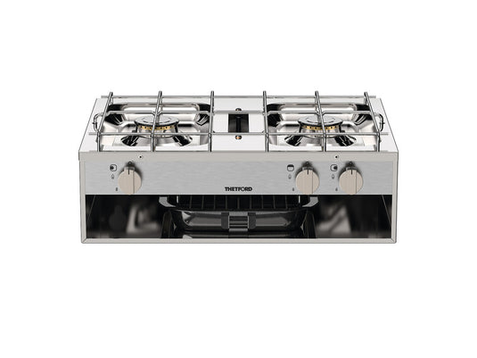 Fornello a gas a 2 fiamme 2x 1,5 kW, più funzione grill 70324
