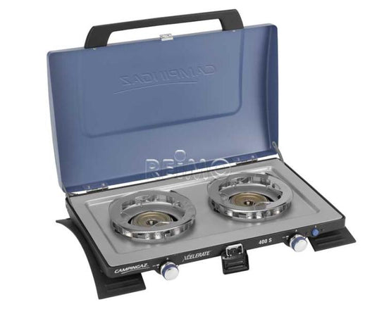 Camping Kitchen Cooker 2 fiamme, senza fusibile di accensione 70726