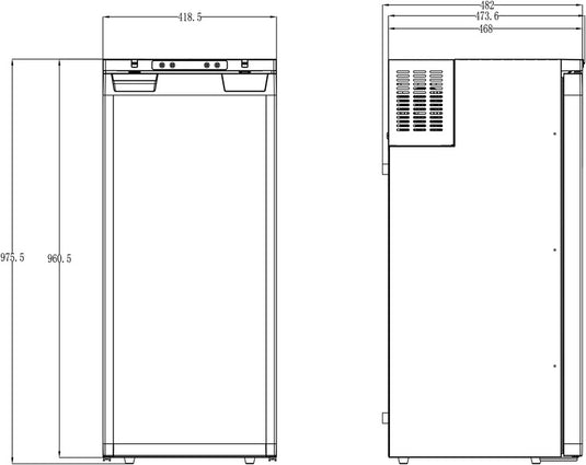 Frigorifero da incasso a compressore LR90L 713507