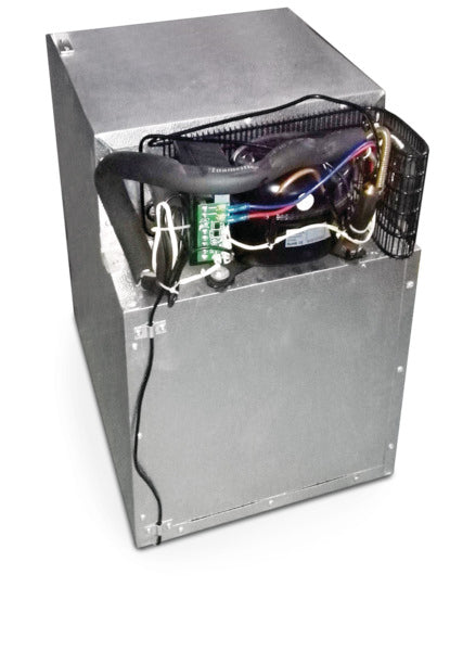 Frigo a compressore 50l, congelatore, 12/24V, corpo in acciaio inox 713570