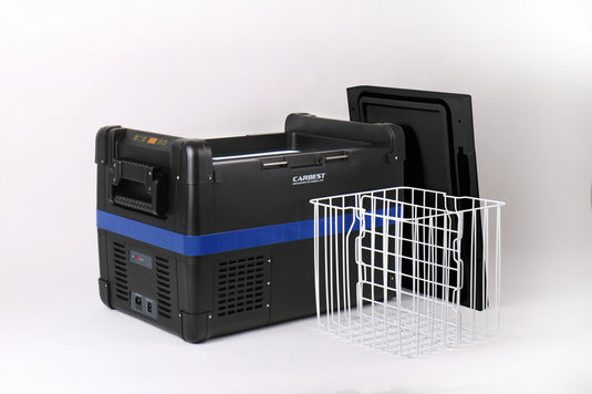 Frigo portatile a compressore 12V/24V/230V, MaxiFreezer Carbest 60L 71373