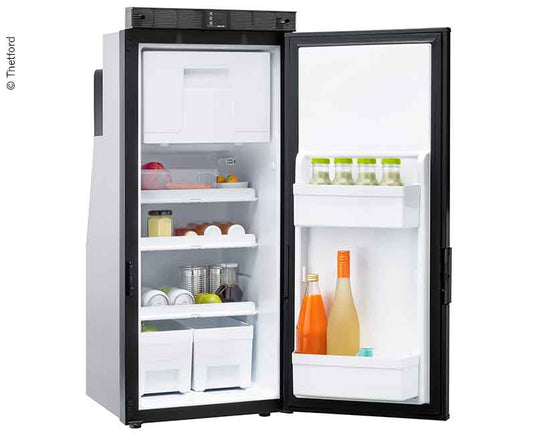 Frigorifero a compressore T1090 nero, maniglia porta inferiore, installazione su 71396