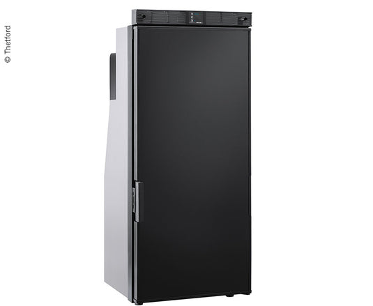 Frigorifero a compressore T1090 nero, maniglia porta inferiore, installazione su 71396