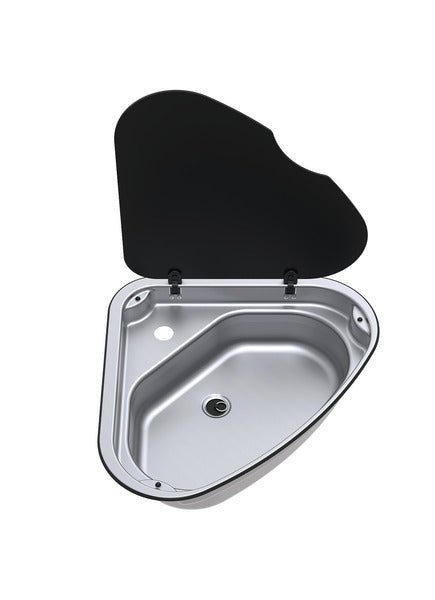 Lavello in acciaio inox Cerniera sinistra, 8,7 litri 73002