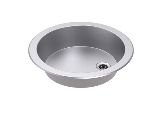 Lavello in acciaio inox rotondo ø461 x H127mm, 12,9L 73011