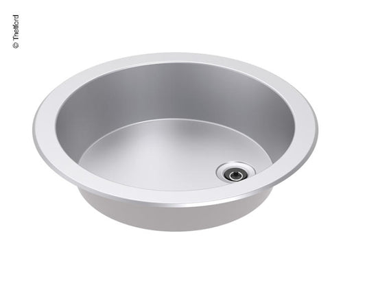 Lavello in acciaio inox rotondo ø461 x H127mm, 12,9L 73011
