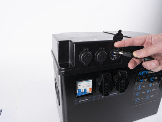 Inverter sinusoidale da 1000W, LiFePO4 PowerStation 1000, 80Ah, , MPPT 814136