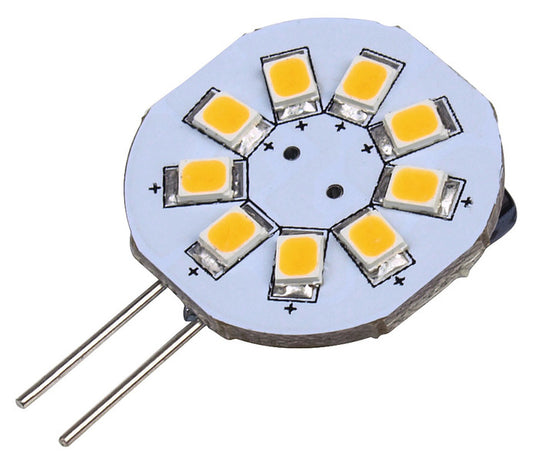 Lampadina LED G4, 1,5W, 120 lumen, 9 bianco caldo SMD 830326