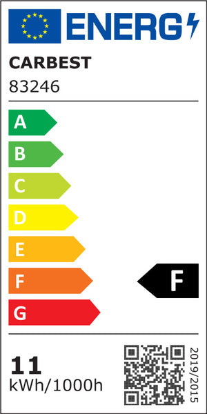 Luce a LED 12V con interruttore on/off, lunghezza: 370 mm, 54 LED, alluminio 83246