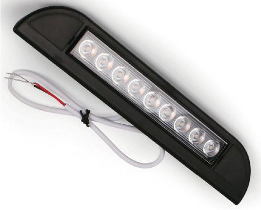 LED Außenleuchte, schwarz, IP67, 3000K, 9 LEDs, Länge: 231mm 833771