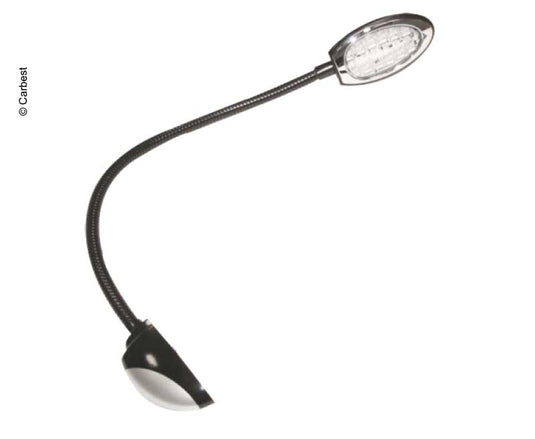 Lampada da lettura a LED 12V, nero/argento, 2,2 W, L 325mm, montaggio esterno 833953