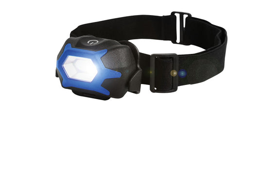 Lampada frontale, 3W COB LED, 200 lumen, interruttore a sfioramento, 83491