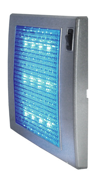 Lampada a LED 12V, SlimLite, color argento, rettangolare 185x110x12mm 835492