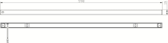 Luce di linea a LED 60cm, 12V / 5 Watt, Alluminio 83675