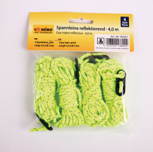 Linea di tensione verde 3m di lunghezza, Ø 3mm, 4 pezzi 90367