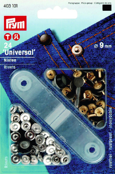 rivetti in ottone Ø9mm argento colorato argento 90809