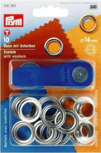 occhielli e dischi di colore argento, Ø14mm 908120