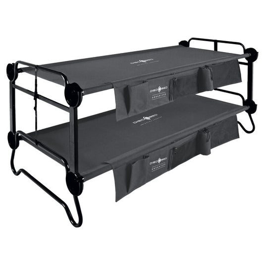 Letto a castello Disc-O-Bed XL antracite con tasche laterali 910454