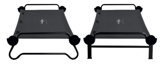 Letto a castello Disc-O-Bed XL antracite con tasche laterali 910454
