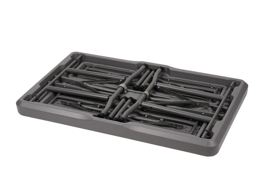 set EASY - tavolo 105x65cm e 2 panche 84,5x20cm, grigio 9105485