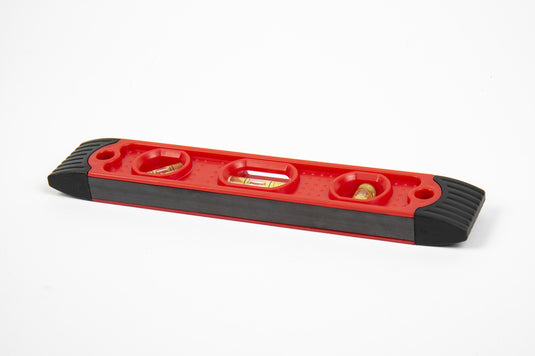 Wasserwaage mit Magnetleiste, Kunststoff rot . 912000