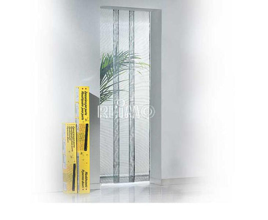 Tenda porta zanzariera 95x220cm 3 lamelle telescopiche a lamelle telescopiche 912653