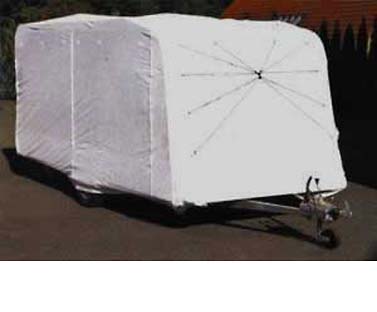 Cappuccio di protezione caravan 510x250cm grigio 928021