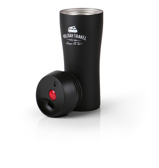 Tazza da caffè Thermo HOLIDAY TRAVEL 400ml, nero, acciaio inox 929916