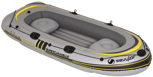 Barca a remi Supercaravelle per 4 persone, 322x138cm, grigio 93323