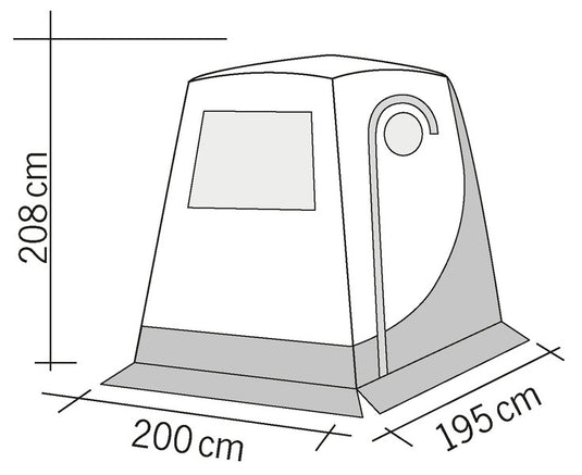 Tenda posteriore UPGRADE 2 - speciale per VW T5 + T6 portellone posteriore 936280