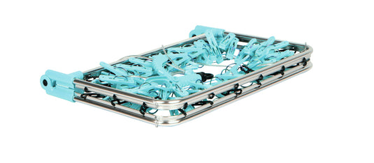 Asciugatrice Olli 36 punti metallici, telaio in alluminio, azzurro chiaro 940031