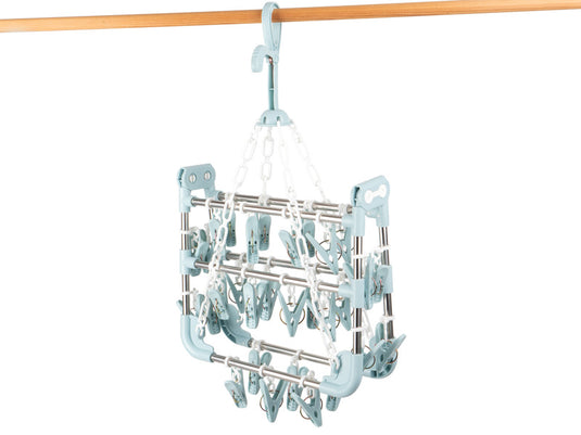 Asciugatrice Olli 36 punti metallici, telaio in alluminio, azzurro chiaro 940031