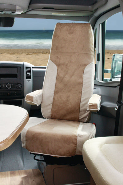 Copri bracciolo Mercedes Sprinter, velours beige 943309