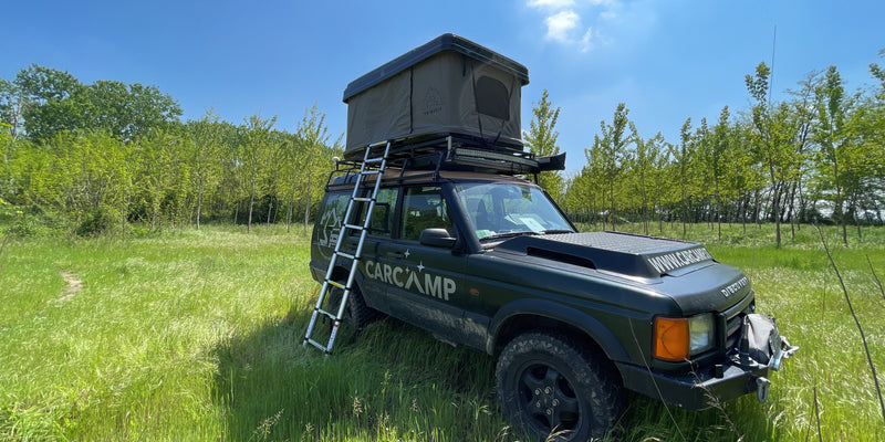 Load image into Gallery viewer, campeggio in auto tenda rigida