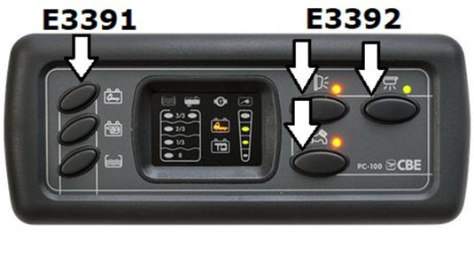 Pulsanti 3 volte più grandi per PC100 E3392