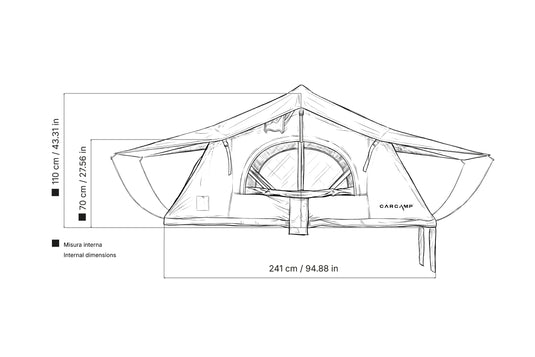 Carcamp AURORA disegno tecnico