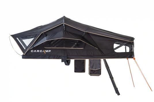 Alba tenda da tetto a libro vista frontale