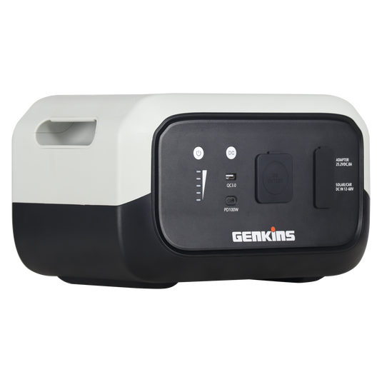 Batteria di espansione Genkins B1000, vista anteriore e laterale